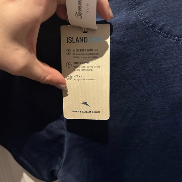 NWT Tommy Bahama  NFL Patriots Women’s Polo Island Zone Small Patriots Blue$99.5 - Picture 8 of 9